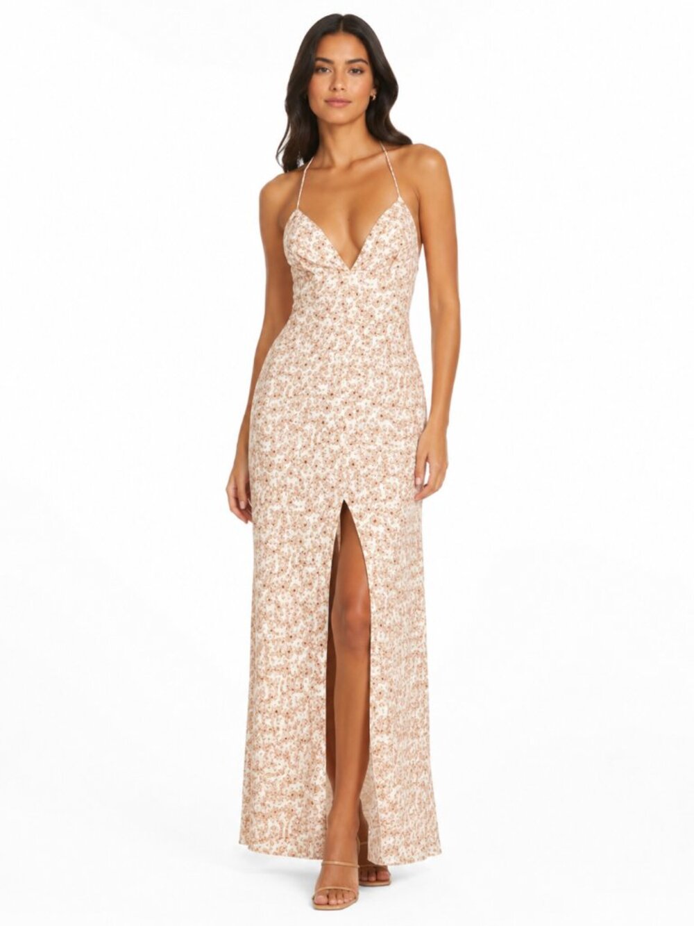 Significant Other Maria Floral Linen Blend Dress Size 4